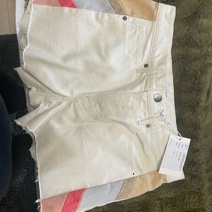FRAME designer white shorts size waist 27 NWT - Le Brigette